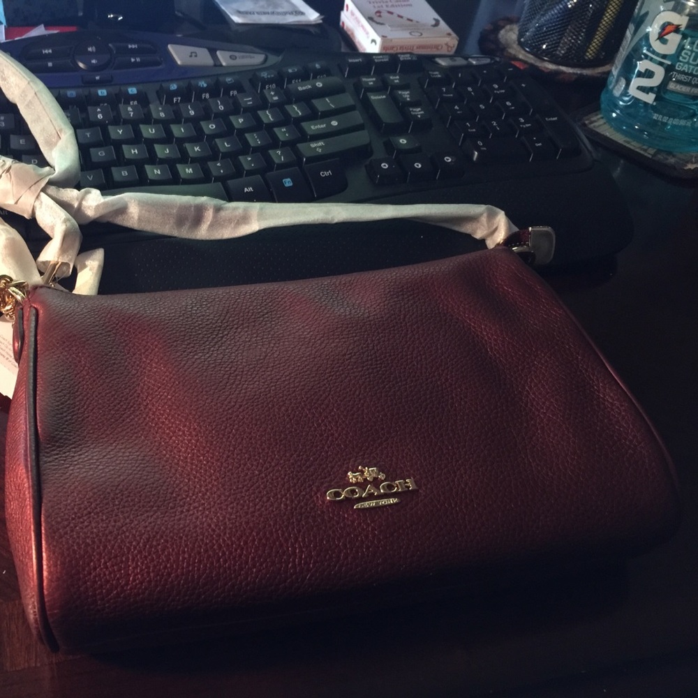 Coach Metallic Cherry Crossbody. BRAND NEW. NWT